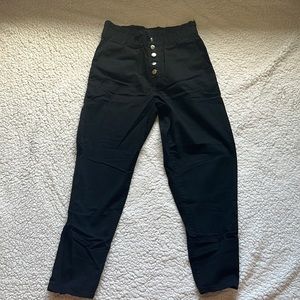 Black cargo pants size M waist 15in hips 19in